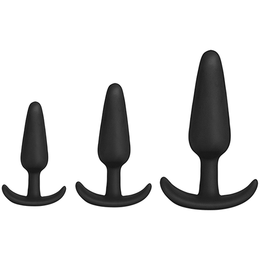 Doc Johnson 3-Piece Silicone Anal Plug Trainer Set