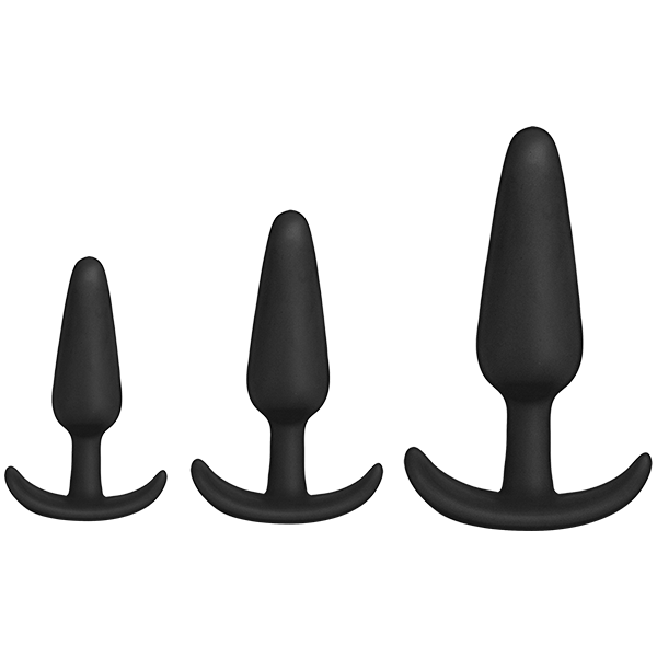 Doc Johnson 3-Piece Silicone Anal Plug Trainer Set