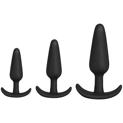 Doc Johnson 3-Piece Silicone Anal Plug Trainer Set