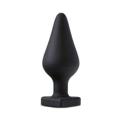 Temptasia 'Fuck Me' Heart Silicone Anal Plug – Black