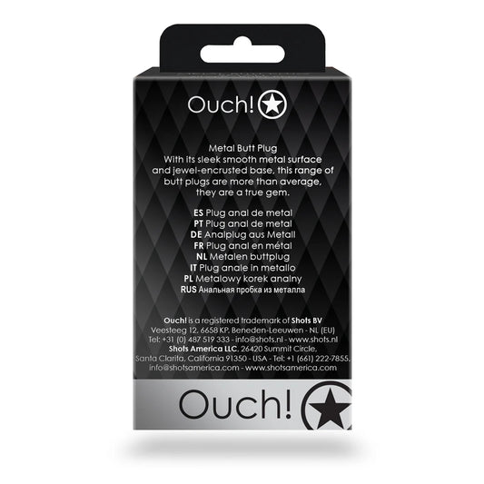 Ouch! Round Gem Butt Plug – Small