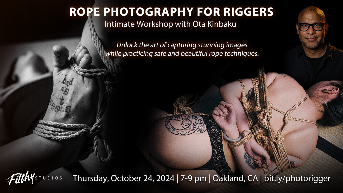 Rope Photography for Riggers with Ota Kinbaku - In person group